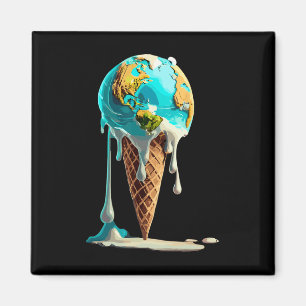 Climate Change Global Warming Melting Earth Day Ic Magnet