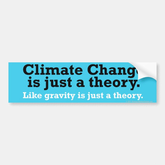 Climate Change hoax Bumper Sticker (Front)
