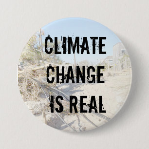 Climate Change is Real Button