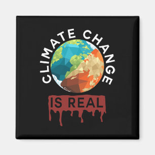 Climate Change Is Real Planet B Earth Day Magnet