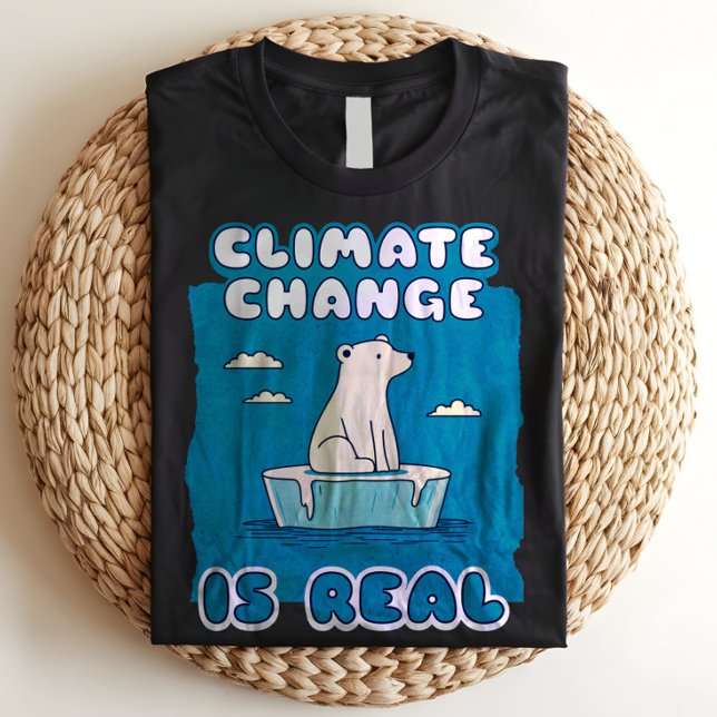 Climate Change is Real Polar Bear Environmental  T-Shirt (Creator Uploaded)