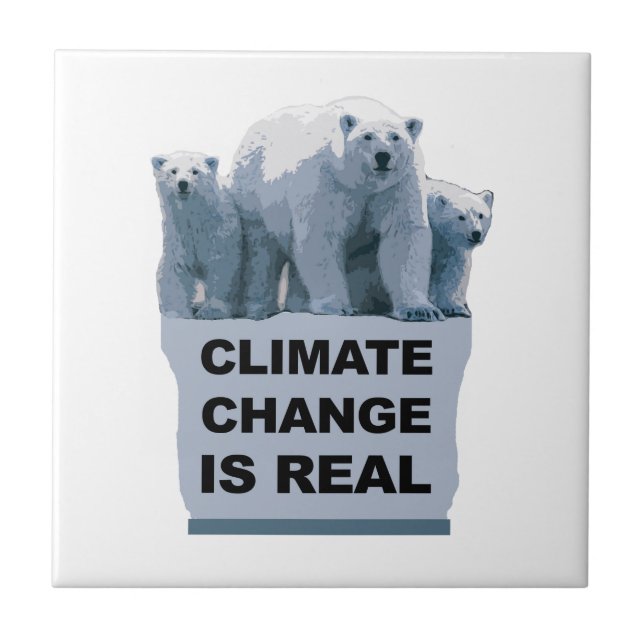 CLIMATE CHANGE IS REAL TILE (Front)
