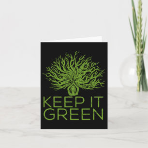 Climate Change Keep It Green Save The Planet  Card