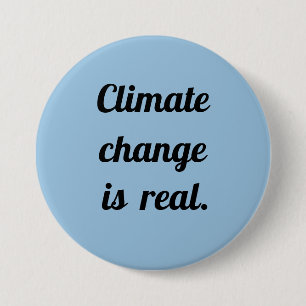 Climate Change: Light Blue Button