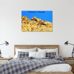 Climate Change look after the environment Canvas Print