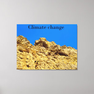 Climate Change look after the environment Canvas Print