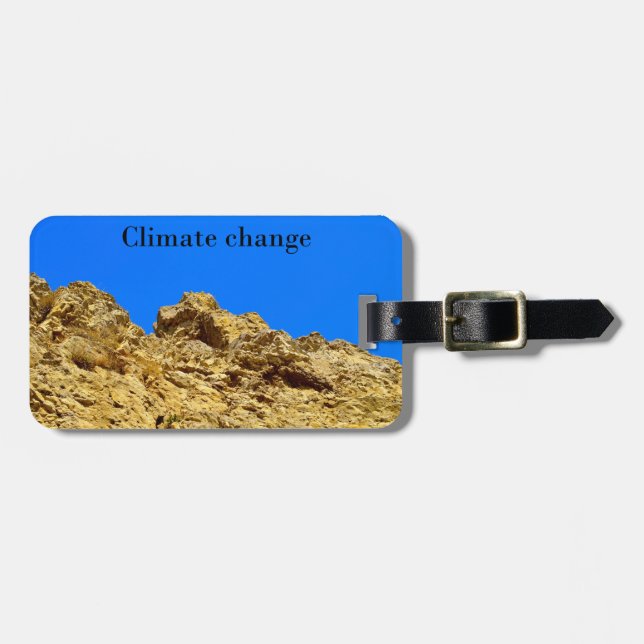 Climate Change look after the environment  Luggage Tag (Front Horizontal)