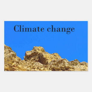 Climate Change look after the environment  Rectangular Sticker