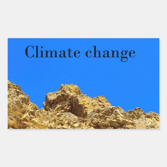 Climate Change look after the environment  Rectangular Sticker (Front)
