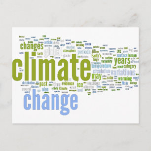 climate change one postcard