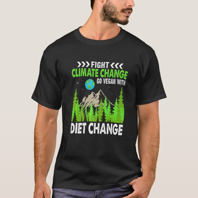 Climate Change Planet Earth Environmentalist T-Shirt (Front)