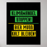Climate Change Stop Climate Protection Beer Enviro