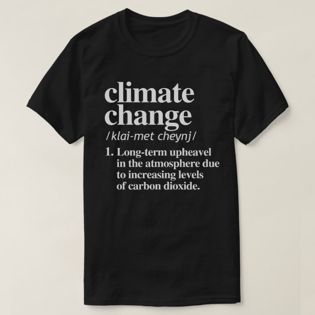 Climate Change T-Shirt (Design Front)