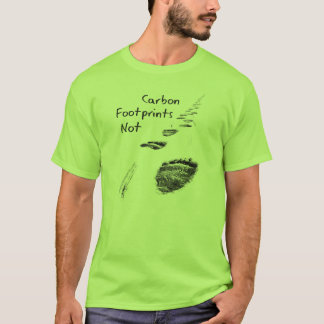 Climate change tshirt polar bear carbon footprint