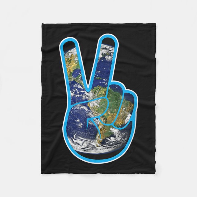 Climate Protection Climate Change Day Of The Earth Fleece Blanket (Front)