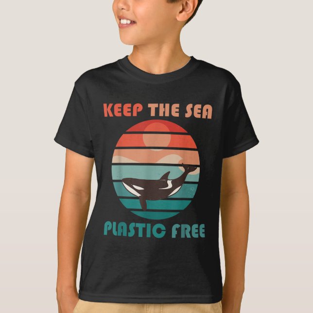 Climate Protection Whale Environmental Protection  T-Shirt (Front)