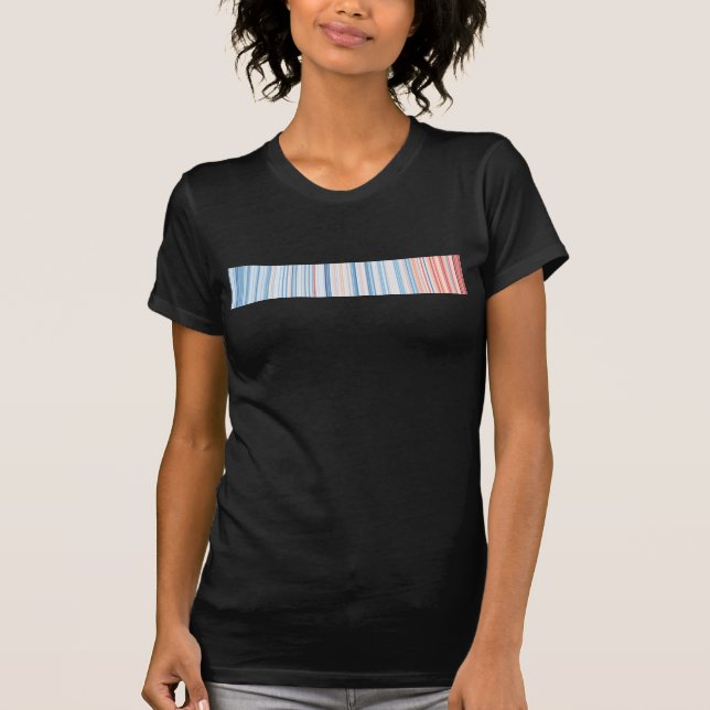 Climate Stripes Germany 1881-2019 Jersey T-shirt (Front)