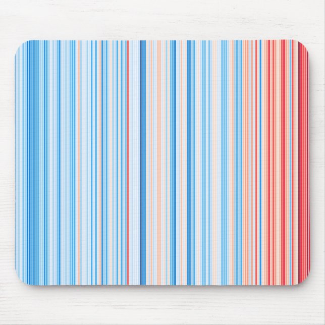 Climate Stripes Mousepad Deutschland 1918-2019 (Front)