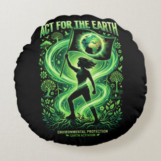 Climate Warrior Round Cushion