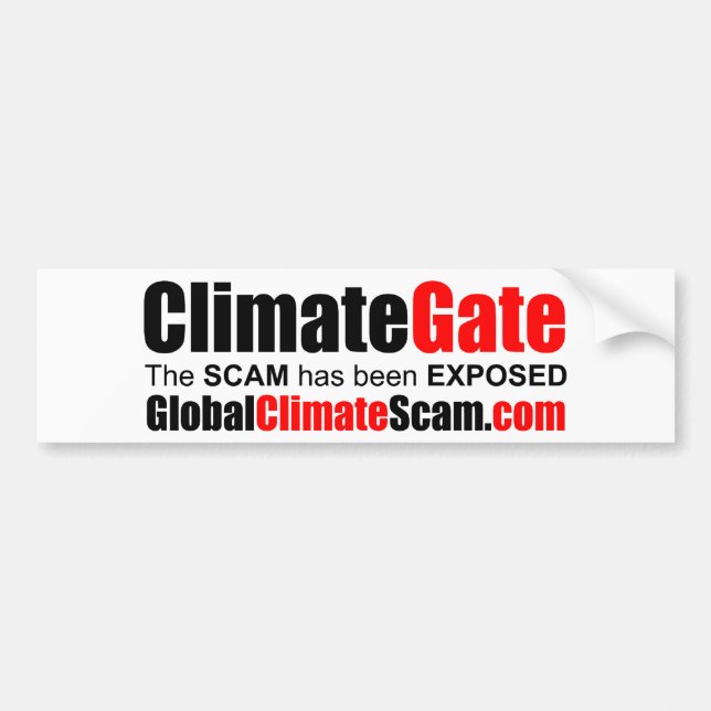 ClimateGate Bumper Sticker (Front)
