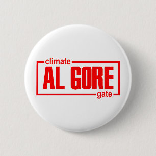 ClimateGate, lie, climate change, global warming 6 Cm Round Badge