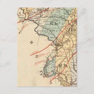 Climatological map of the State of Maryland Postcard