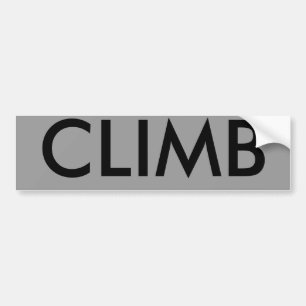 CLIMB BUMPER STICKER