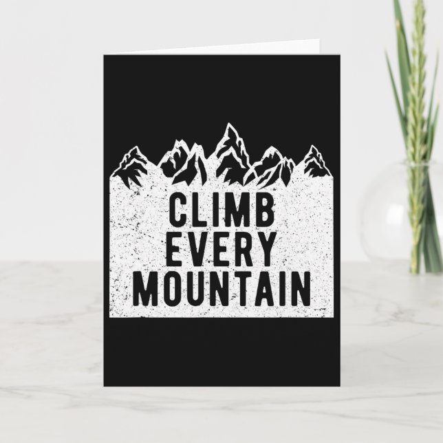 Climb Every Mountain  Card (Front)