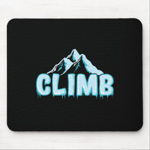 Climb Extreme Sports Ice Climbing Winter Mouse Pad