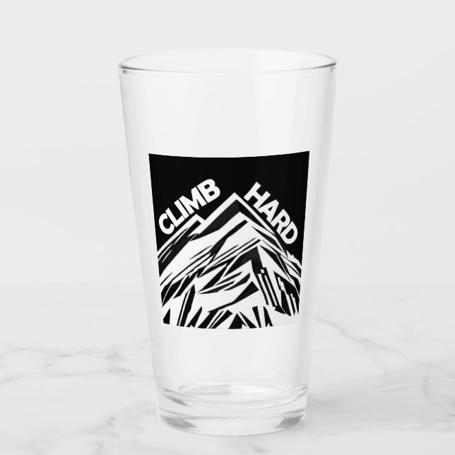 Climb Hard Mountaineering Glass (Front)