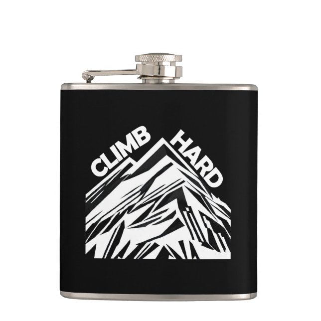 Climb Hard Mountaineering Hip Flask (Front)