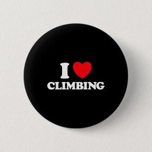 Climb Heart Rock Climber Hobby Wall Gym Mountain C 6 Cm Round Badge