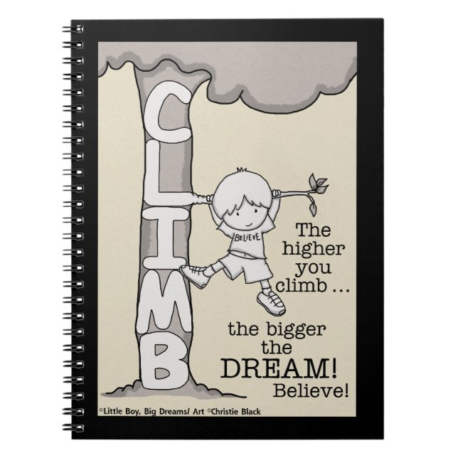 Climb Higher Spiral Notebook (Front)