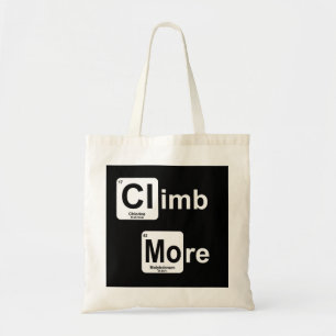 climb more tote bag