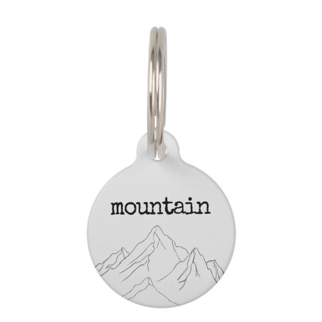 Climb Mountain Pet Tag (Front)