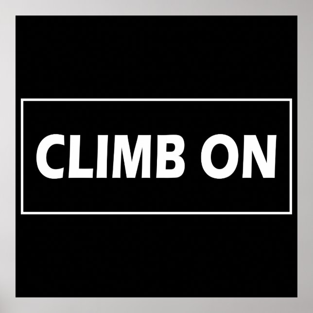 climb on poster (Front)