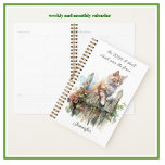 Climb Over the Fence Weekly Monthly Calendar  Planner<br><div class="desc">The enchanting watercolor cat has a message -- a very positive affirmation to remind you to make your plans / organise your thoughts and your life / and climb over that fence and make them happen. Perfect for home / school / business (and all pet lovers, of course). Ready to...</div>