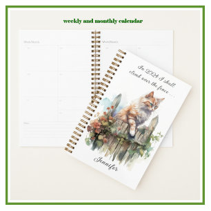 Climb Over the Fence Weekly Monthly Calendar Planner