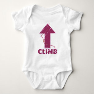 Climb rock climbing rope baby bodysuit