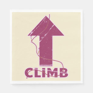 Climb rock climbing rope napkin