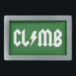 Climb Rock 'n Roll Belt Buckle<br><div class="desc">Climbing rocks. Pun,  intended. Yeah.</div>
