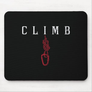 Climb Rope Carabiner Rock Climbing Climber Men Wom Mouse Pad