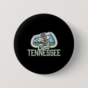 Climb Tennessee - Retro Rock Climbing Vintage Cara 6 Cm Round Badge