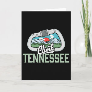 Climb Tennessee - Retro Rock Climbing Vintage Cara Card