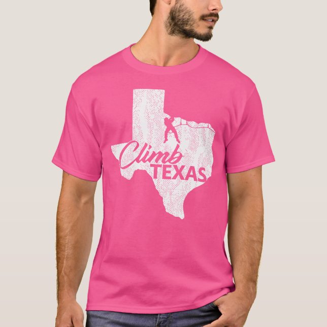Climb Texas Rock Climbing Shirt Climber Gift (Front)