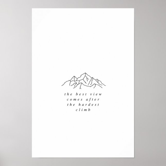 Climb the mountain print (Front)