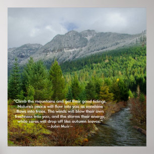 Climb the mountains poster