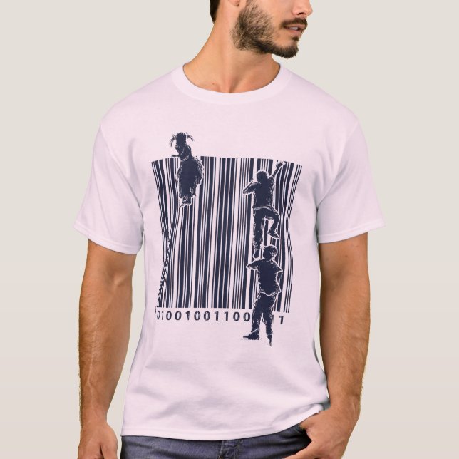 Climb this Bar-code!! T-Shirt (Front)