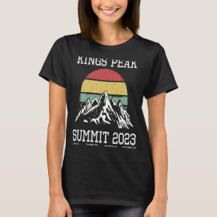 Climbed Kings Peak Utah Summit Club 2023 Sun Hike T-Shirt