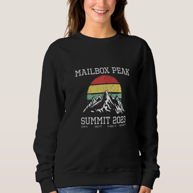 Climbed Mailbox Peak Summit 2023 Hike Washington S Sweatshirt (Front)